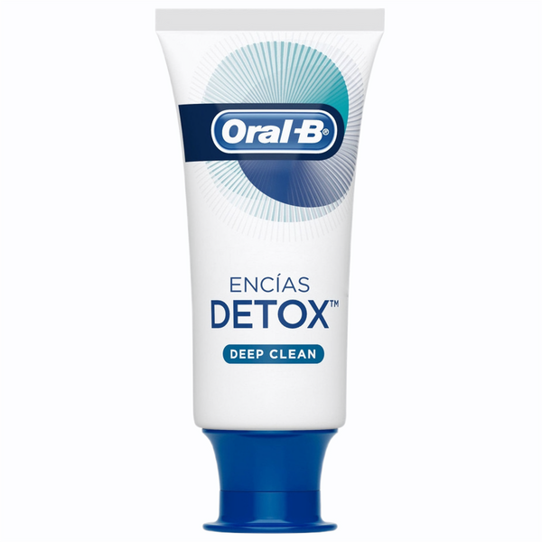 Pasta de dente com flúor Oral B Detox Deep Clean - 90G / 3,17Oz - Remove placa bacteriana, previne tártaro e gengivite, clareia e fortalece os dentes