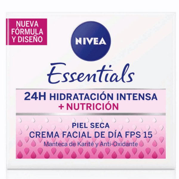 Creme facial de dia de hidratação intensa Nivea: hidrata, protege e rejuvenesce a pele (50Ml / 1,69Fl Oz)