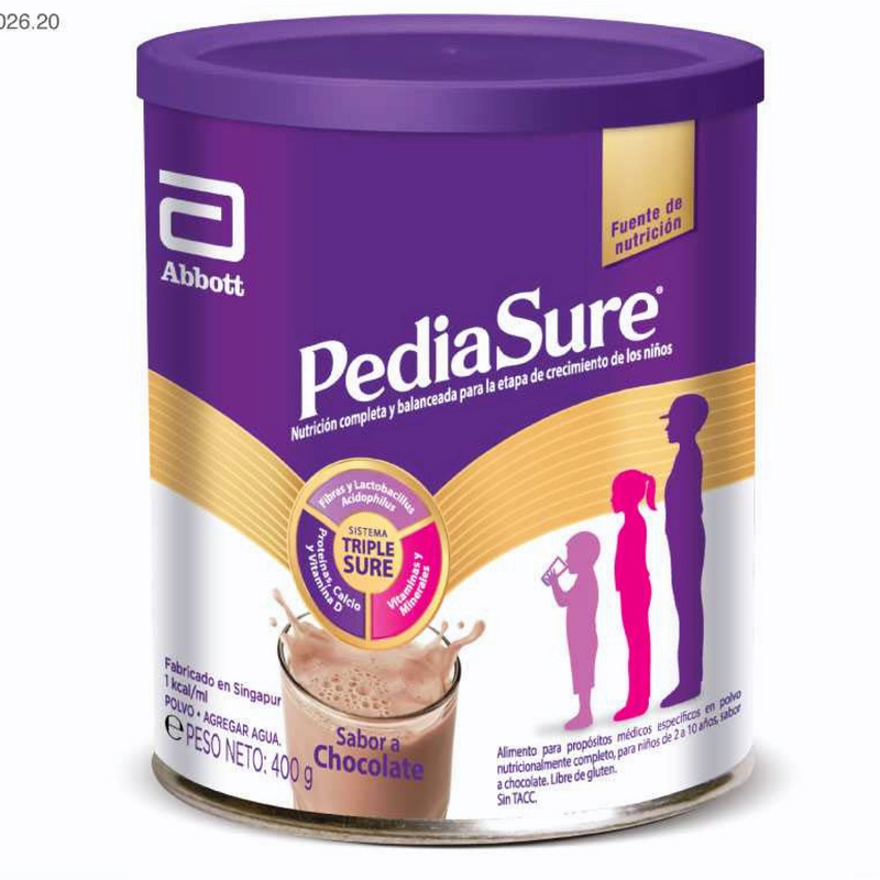 Pediasure Chocolate em pó (400Grs / 14.10Oz) para nutrição balanceada para crianças de 1 a 10 anos