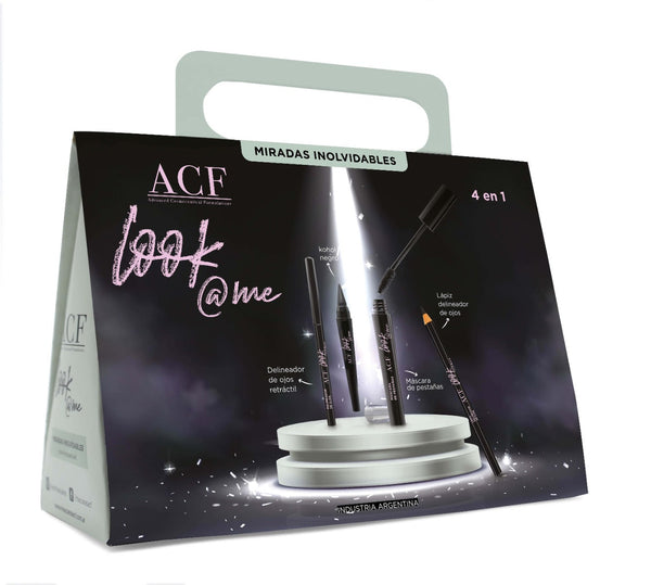 ACF Look Ame 4 in 1 Unforgettable Look Kit with 2 Eyeshadows, 2 Lipsticks, 2 Lip Glosses, 2 Eyebrow Pencils, 2 Blushes and 1 Mask