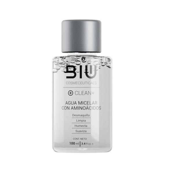 Biu Micellar Makeup Remover Water (100ml / 3.38fl oz) - Clean, Moisturize, Tone & Calm Sensitive Skin
