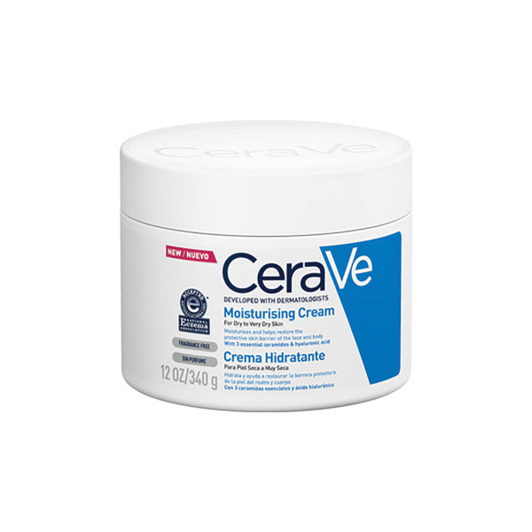 Cerave Moisturizing Face Cream: 340Gr / 11.49Oz - 3 Ceramides + Hyaluronic Acid, Non-Comedogenic & Dermatologist Recommended