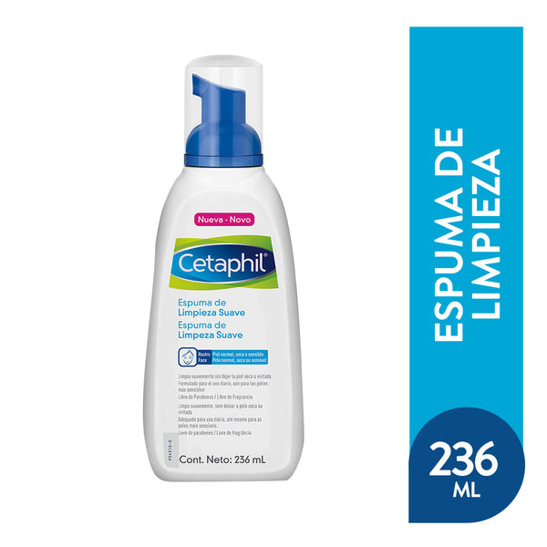 Cetaphil Facial Cleansing Foam 236Ml | 8.32Fl Oz | Reveal Soft, Smooth Skin | All Skin Types | Non-Irritating & Non-Drying