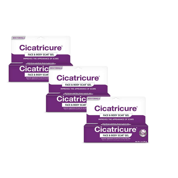 Cicatricure Face & Body Scar Gel - Visibly Reduces Old & New Scars, Stretch Marks, Surgery Marks, Injuries, Burns and Acne Scarring (60Gr / 2.11Oz)