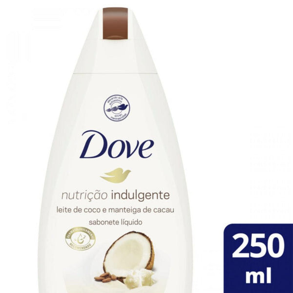 Dove Coconut Milk Liquid Soap (250ml/8.45fl Oz) - Non-Drying, pH Balanced, Hypoallergenic & Cruelty-Free
