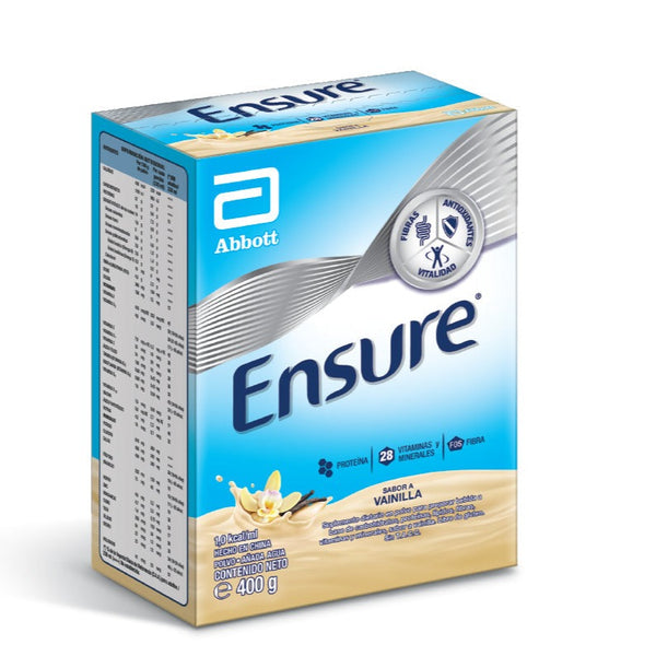 Ensure Vanilla 400: Gluten and Lactose-Free Balanced Nutrition Supplement with 28 Vitamins and Minerals 400Gr / 13.52Oz