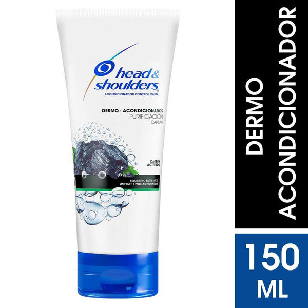 Head & Shoulders Dermo Conditioner W/Activated Carbon (150Ml / 5.07Fl Oz): Dandruff Control, Hydration, Mint Oil Fragrance & More