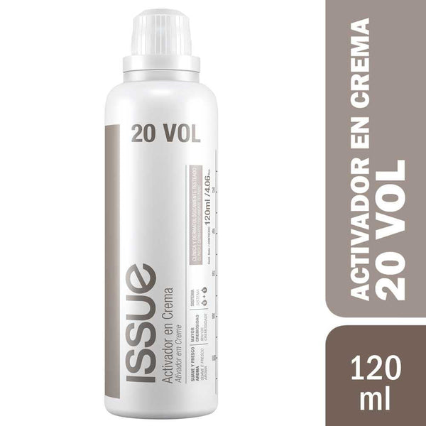 Issue Activator 20 Vol Cream Bottle - 120ml / 4.05fl Oz - Clinically Tested, Non-Irritating Formula, Suitable for All Hair Types
