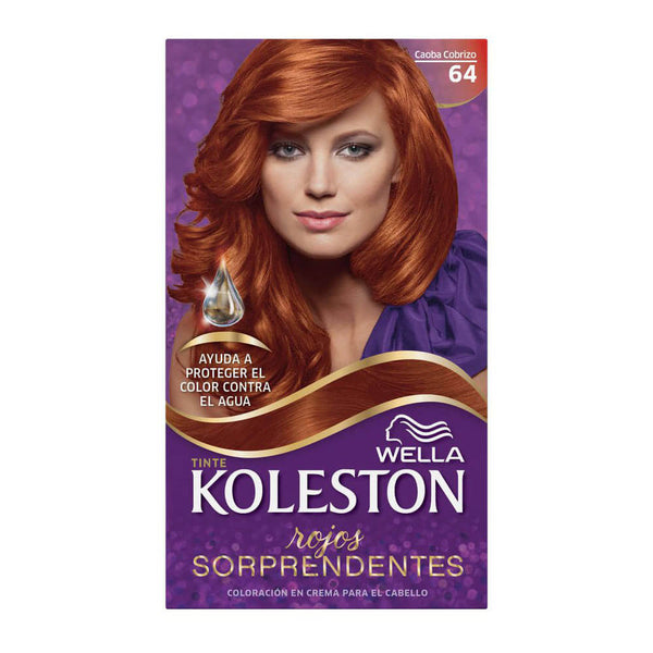 Koleston Hair Coloring Kit 64 Mahogany (1 Pack): Hydration, Intense Gloss Treatment, 100% Gray Coverage & More