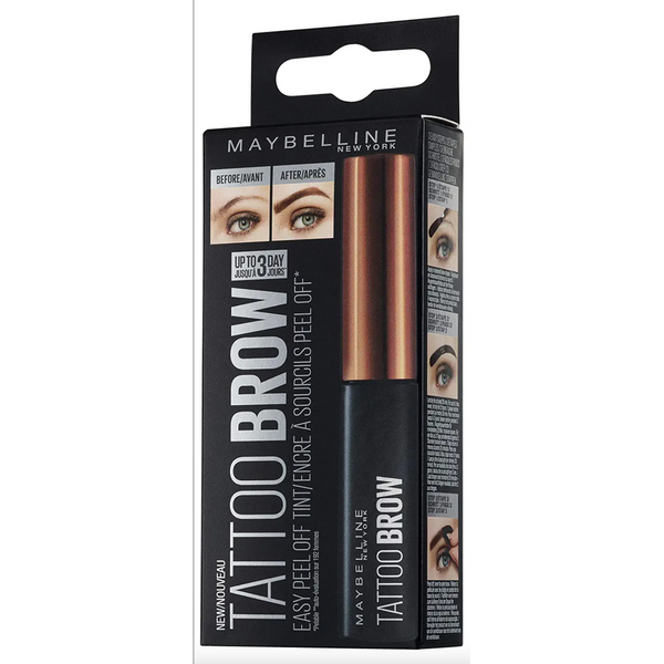 Maybelline New York Tattoo Brow Peel Off Tint - Light Brown, 4.9 mL - Smudge-Proof, Transfer-Proof, Water-Proof & Long-Lasting