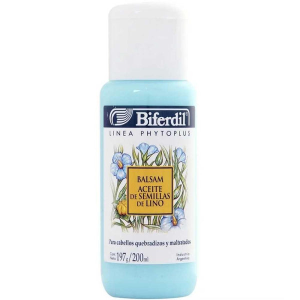 Organic Biferdil Balsamo Flax Seed Oil (200Ml/6.76Fl Oz): Rich in Nutrients, Powerful Antioxidant, Moisturizing and Regenerating Action