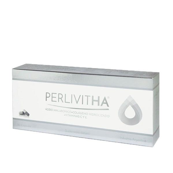 Perlivit Ha Collagen W/Hyaluronic Acid + Hydrolyzed Collagen: Reduces Wrinkles, Boosts Collagen Production & Improves Skin & Firmness 30 Ampules